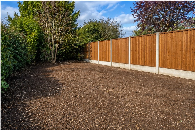 Garden fully restored and levelled after complete bamboo removal