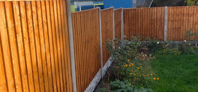 new garden fence in hallgreen